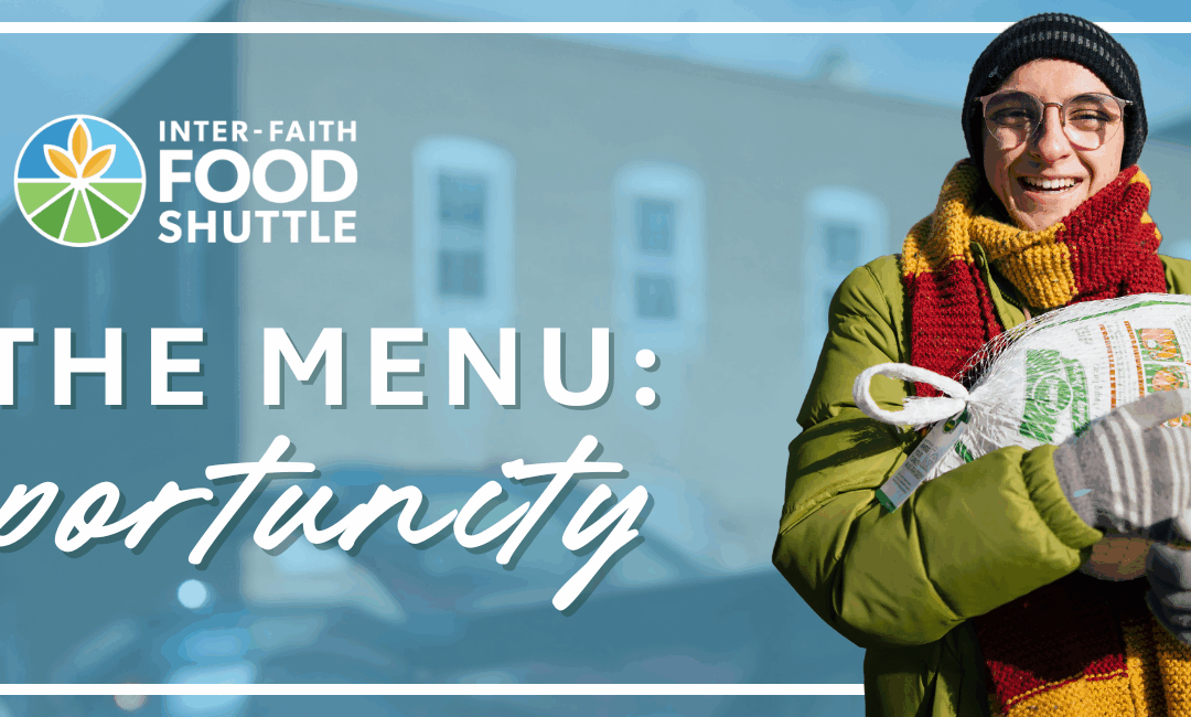 Serving Opportunity This Holiday Season